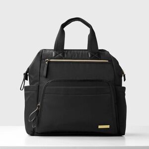 Skip Hop Main Frame Wide Open Black diaper Backpack